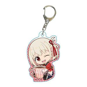 Gyugyutto Acrylic Key Ring Lycoris Recoil Chisato Nishikigi (Cafe LycoReco) (Anime Toy)