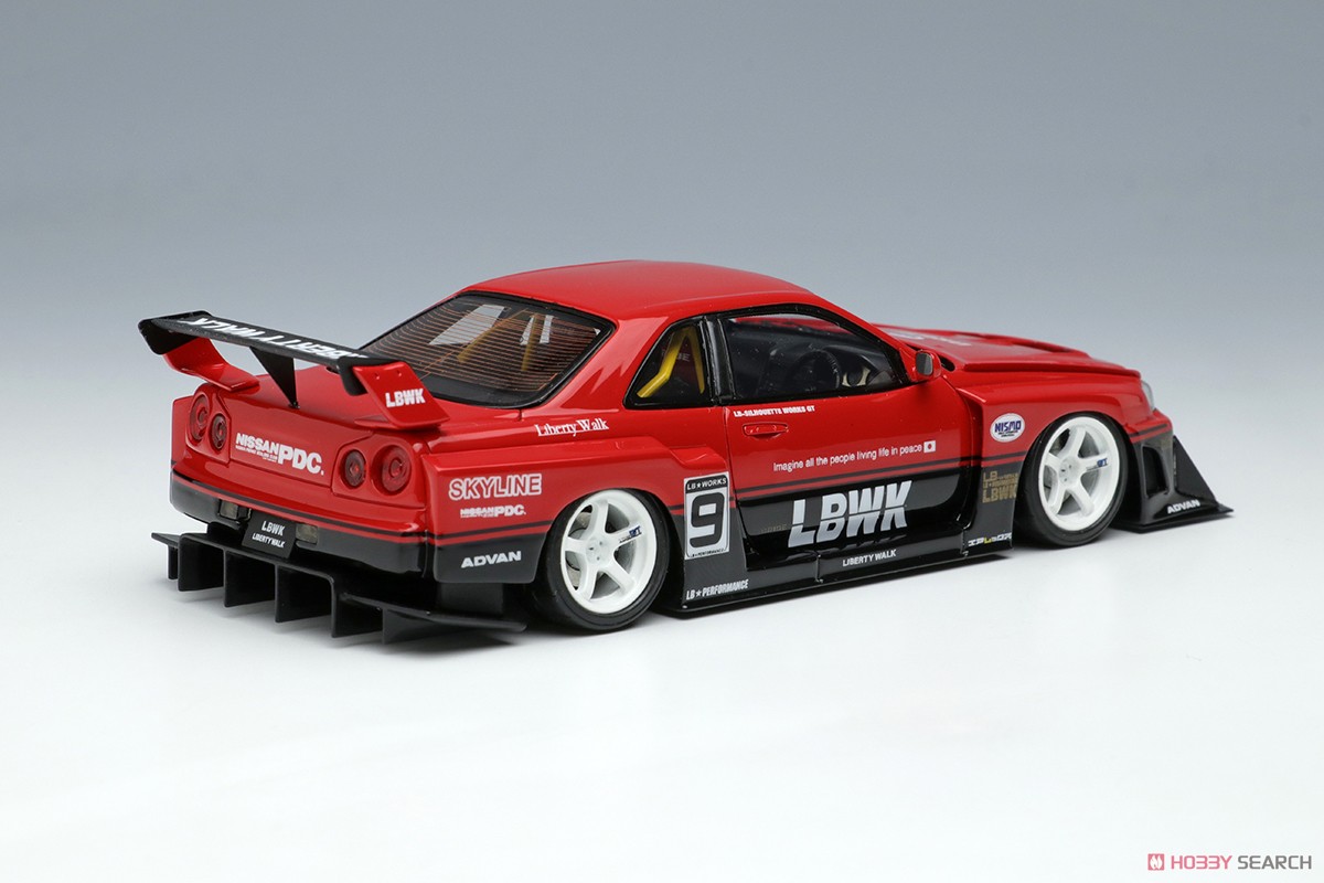 LB-ER34 Super Silhouette Skyline (White Wheel) (Diecast Car) Item picture3