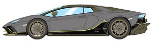 Lamborghini Aventador LP780-4 Ultimae 2021 (Nireo Wheel) Grigio Telesto (Diecast Car)