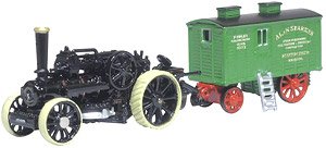 (N) Fowler BB1 Ploughing Engine No15222 Bristol Rover + Living Wagon (Model Train)