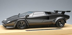 Lamborghini Countach LP5000 QV 1985 Gun Metallic (Rear Wing) (Diecast Car)
