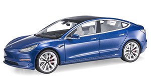 Tesla Model 3 Blue (Diecast Car)