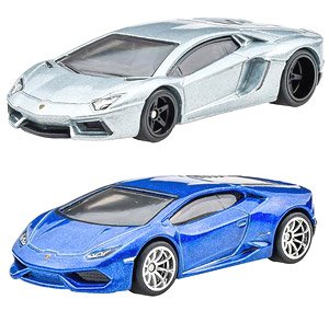 Hot Wheels Premium 2 Packs Lamborghini Aventador Coupe / Lamborghini Huracan LP 610-4 (Toy)