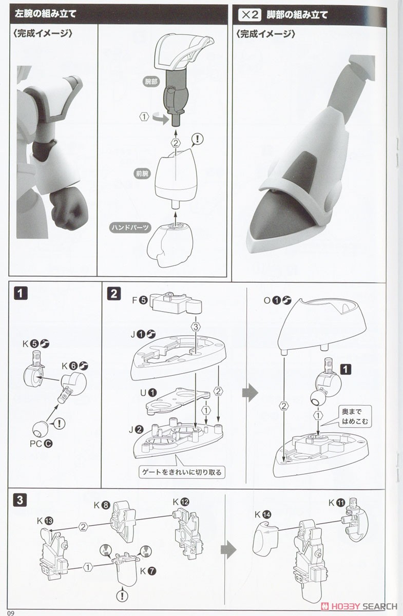 Mega Man X Full Armor (Plastic model) Assembly guide5