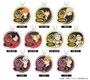 Decofla Acrylic Key Ring Haikyu!! Neon Series (Set of 10) (Anime Toy)