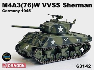 WW.II アメリカ軍 M4A3(76)W VVSS シャーマン ドイツ 1945 (完成品AFV)