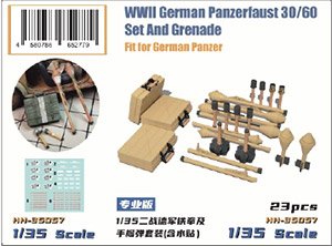 WWII German Panzerfaust 30/60 Set and Grenade (Plastic model)