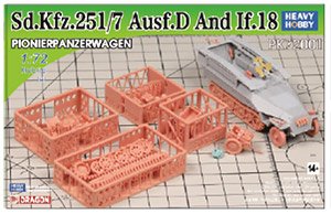 WWII German Sd.Kfz.251/7 Ausf.D And If.18 Hybrid Kit (Plastic model)