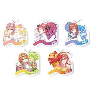 The Quintessential Quintuplets Trading Acrylic Key Ring (Pastel Desserts) (Set of 5) (Anime Toy)