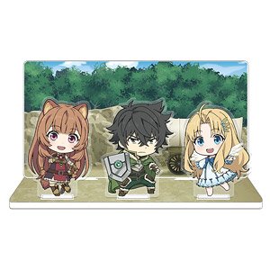 The Rising of the Shield Hero Season 2 Acrylic Diorama [Naofumi & Raphtalia & Filo] (Anime Toy)
