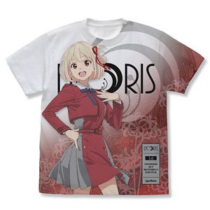 リコリス・リコイル 錦木千束 フルグラフィックTシャツ WHITE XL (キャラクターグッズ)