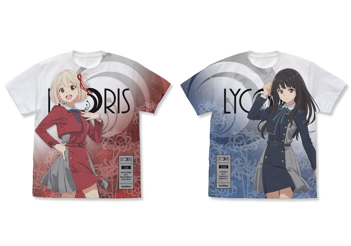 Lycoris Recoil Takina Inoue Full Graphic T-Shirt White XL (Anime Toy) その他の画像1