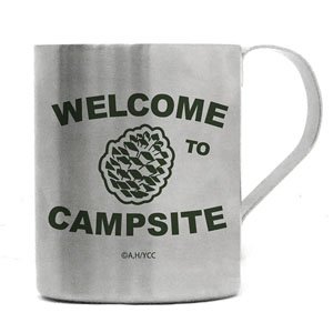 [Laid-Back Camp] Pine Cone Campground Layer Stainless Mug Cup (Anime Toy)