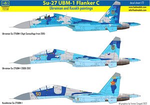Su-27 UB Ukrainian and Kazakh Decal Sheet