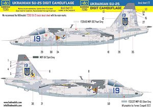 Su-25 フロッグフット 「ウクライナ デジタル迷彩 2」 デカール (ズべズダ用)