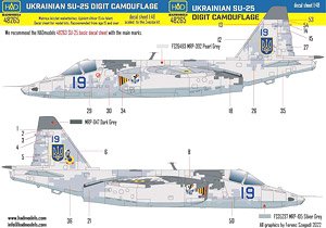 SU-25 Ukrainian Digit Camouflage Part 2 Decal Sheet (for Zvezda) (Decal)