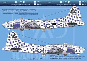 B-17F Spotted Cow USAF Decal Sheet (Decal)