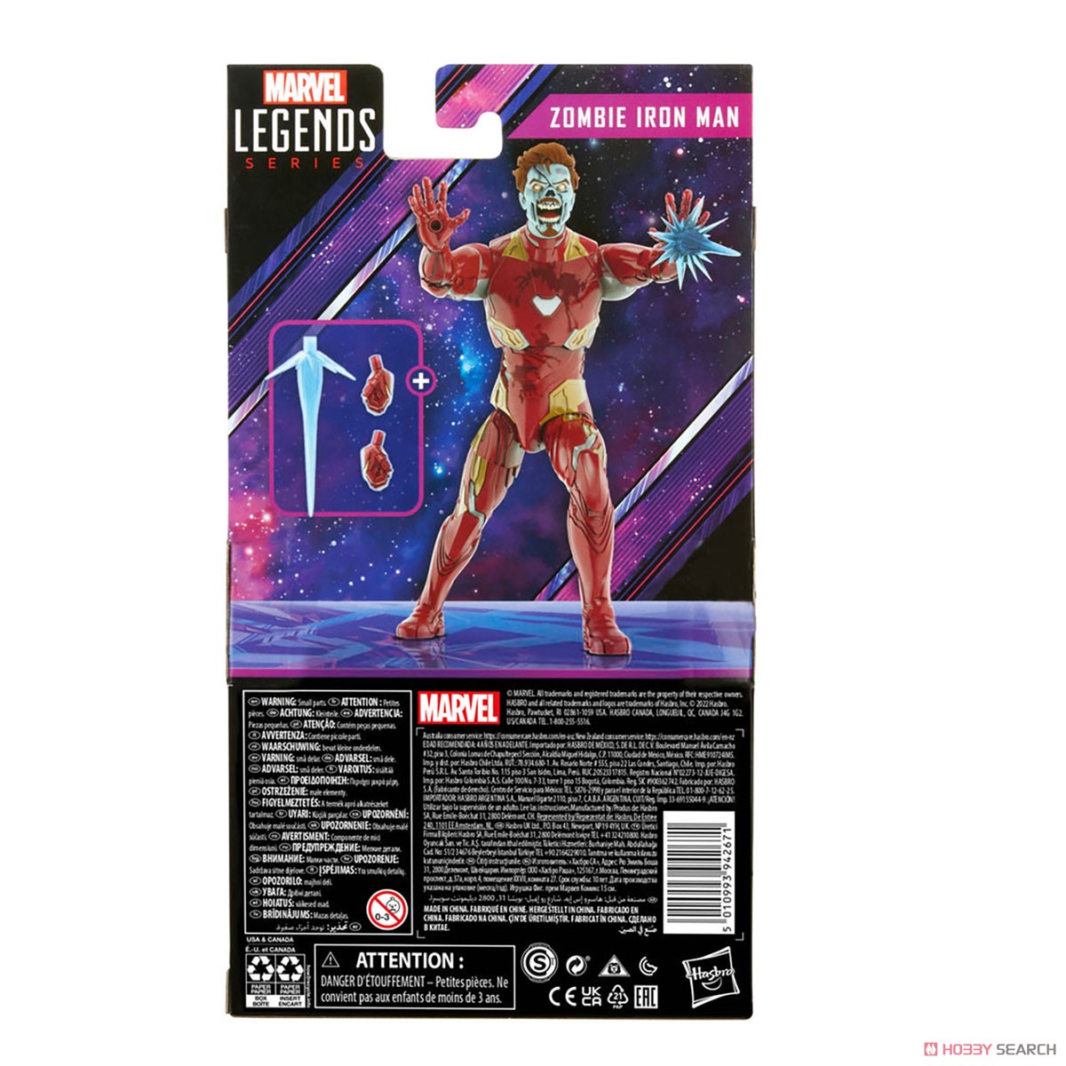 『マーベル』「マーベル・レジェンド」6インチ・アクションフィギュア MCUシリーズ ゾンビ・アイアンマン［アニメ『ホワット・イフ...？』］ (完成品) パッケージ2
