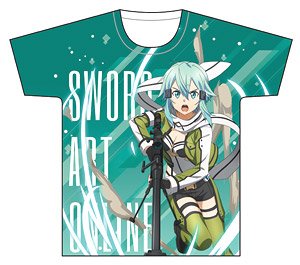 Sword Art Online Full Graphic T-Shirt D Sinon (Anime Toy)