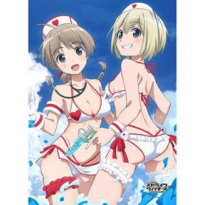 [501st Joint Fighter Wing Strike Witches: Road to Berlin] B2 Tapestry (Lynette Bishop & Erica Hartmann) (Anime Toy)