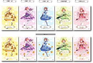 [The Quintessential Quintuplets] Mini Clear Poster Collection (Set of 10) (Anime Toy)