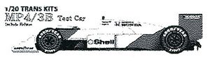 MP4/3B TEST CAR Trans Kit w/Helmet (Metal/Resin kit)