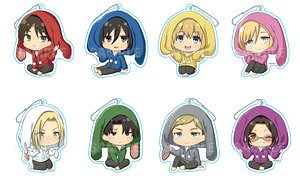 Attack on Titan Trading Acrylic Key Ring Usamimi Ver. (Set of 8) (Anime Toy)