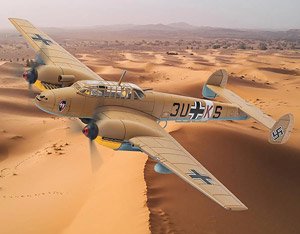 メッサーシュミット Bf110E-2 (Trop) 3U+KS, 8./ZG 26 デルナ 北アフリカ 1942 (完成品飛行機)