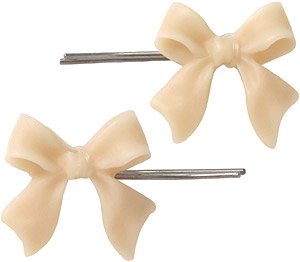 Doll Hairpin - Otome Ribbon - (Milk Tea) (Fashion Doll)