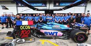 Alpine A522 No.31 BWT Alpine F1 Team 5th Austrian GP 2022 - 100th Race Esteban Ocon (Diecast Car)