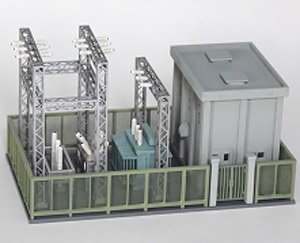 HO Scale Size Railway Transformer Substation Kit (Unassembled Kit) (Model Train)