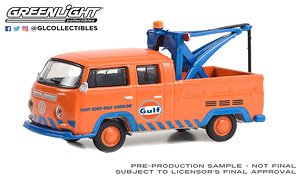 1970 Volkswagen Double Cab Pickup With Drop in Tow Hook - Gulf Oil `That Good Gulf Gasoline` (ミニカー)