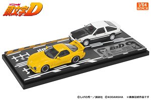 Initial D Set Vol.10 Keisuke Takahashi RX-7 (FD3S) & Wataru Akiyama Levin (AE86) (Diecast Car)
