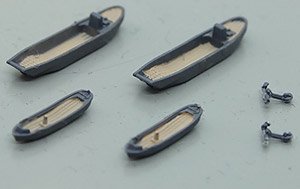 14m Daihatsu Class Landing Craft & Paravane Set (Plastic model)