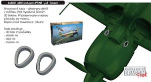 A6M3 Exhausts (for Eduard) (Plastic model)