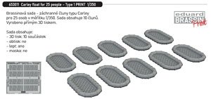 Carley Float for 25 People Type 1 (10 Pieces) (Plastic model)