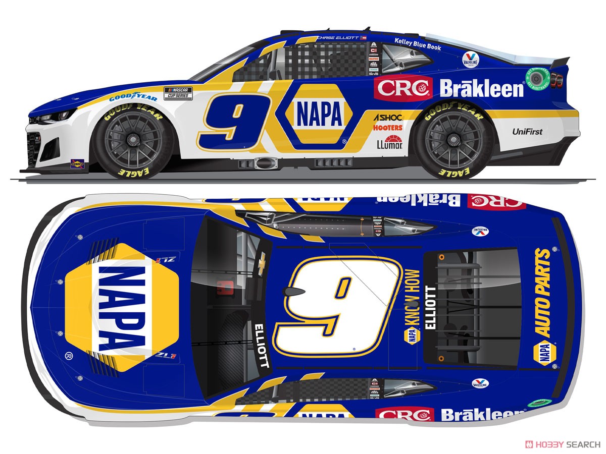 `チェイス・エリオット` #9 NAPA/CRC BRAKLEEN シボレー カマロ NASCAR 2022 ネクストジェネレーション (ミニカー) その他の画像1