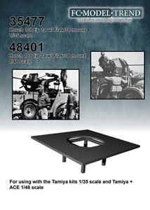 Pedestal for Horch 108 Typ A & Flak 38 (Plastic model)
