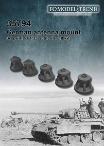 Panzer Antenna Bases (Plastic model)