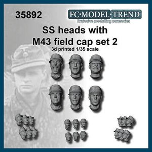 Wehrmacht Heads with M-43 Cap Set 1 (Plastic model)