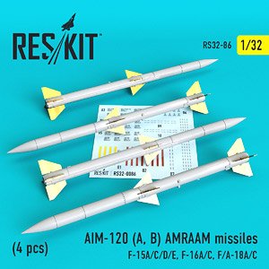 AIM-120A/B AMRAAM (4個入り) (プラモデル)
