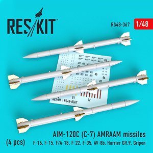 AIM-120C(C-7) AMRAAM (4個入り) (プラモデル)