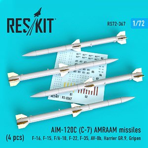 AIM-120C(C-7) AMRAAM (4個入り) (プラモデル)