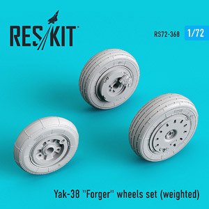 YAK-38 `Forger` Wheels Set (Weighted) (Plastic model)