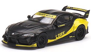 LB Works GR Supra Matt Black (LHD) (Diecast Car)