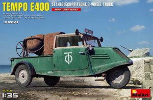 Tempo E400 鋼板製平床式三輪トラック (プラモデル)