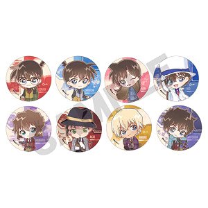 名探偵コナン トレーディング缶バッジ ミニキャラ英国風 (8個セット) (キャラクターグッズ)