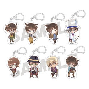 名探偵コナン トレーディングアクリルキーホルダー ミニキャラ英国風 (8個セット) (キャラクターグッズ)
