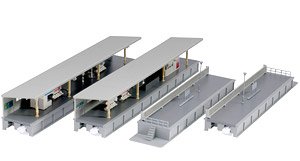 Unitrack One-sided Platform Complete Set (1Set) (Model Train)