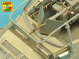 Barrel for German Machine Gun MG34 with Panzerschild (Plastic model)